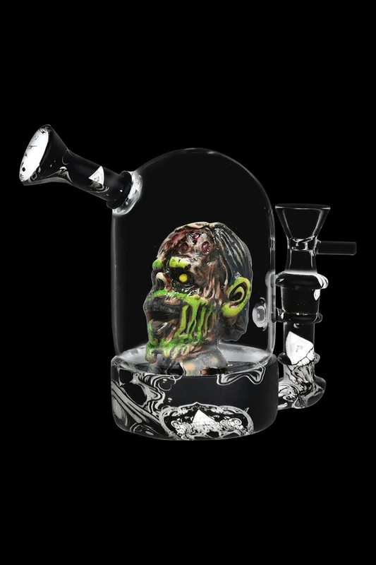 Zombie Head Bell Jar Bong